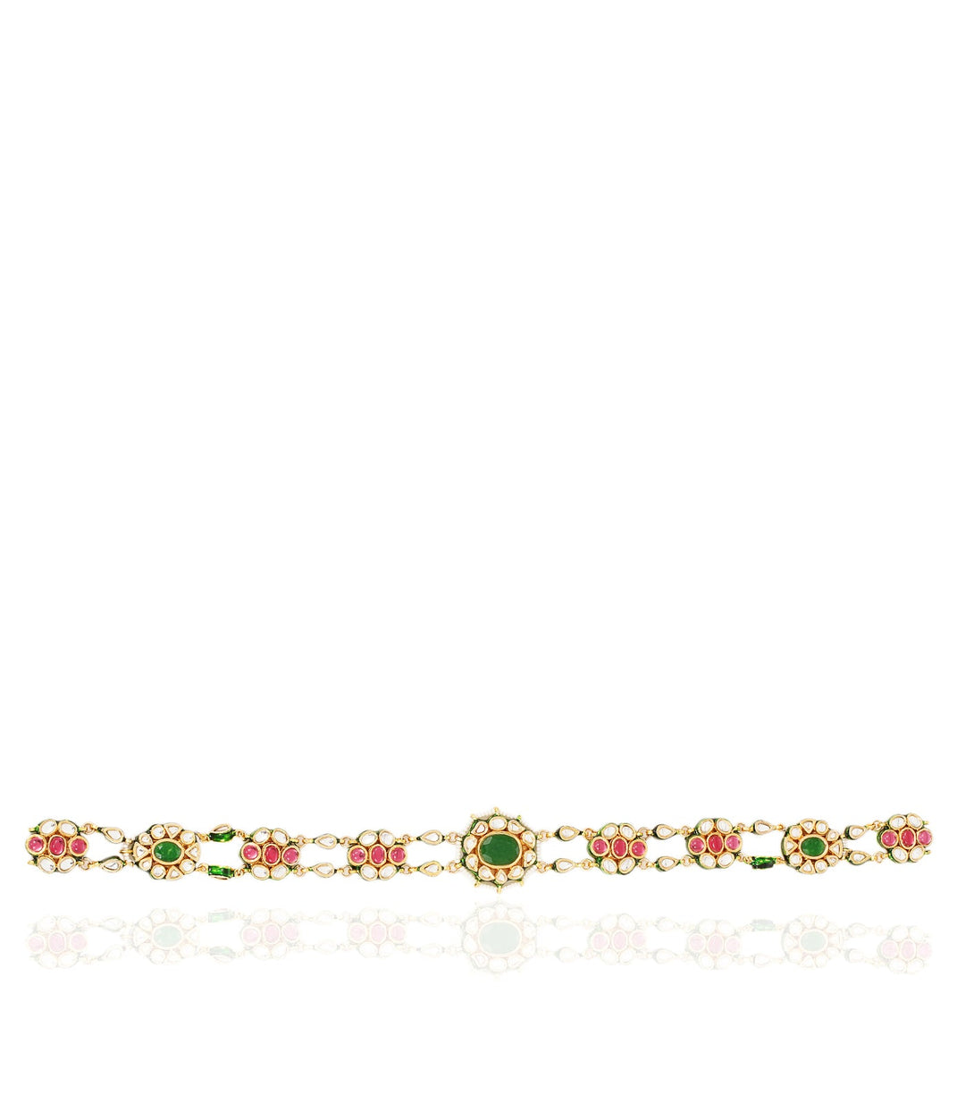 NIRVANA GREEN KUNDAN SHEESH PECH
