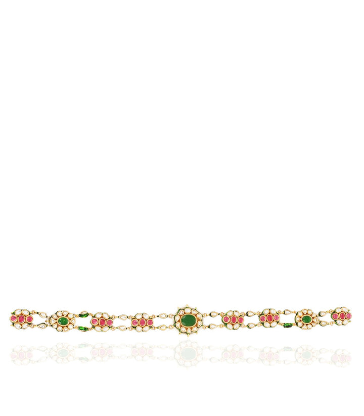 NIRVANA GREEN KUNDAN SHEESH PECH