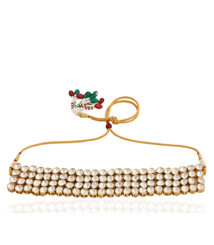 NIHARIKA  WHITE POLKI CHOKER