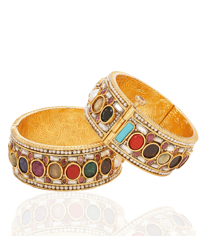 AHALYA NAVRATAN KUNDAN BANGLES