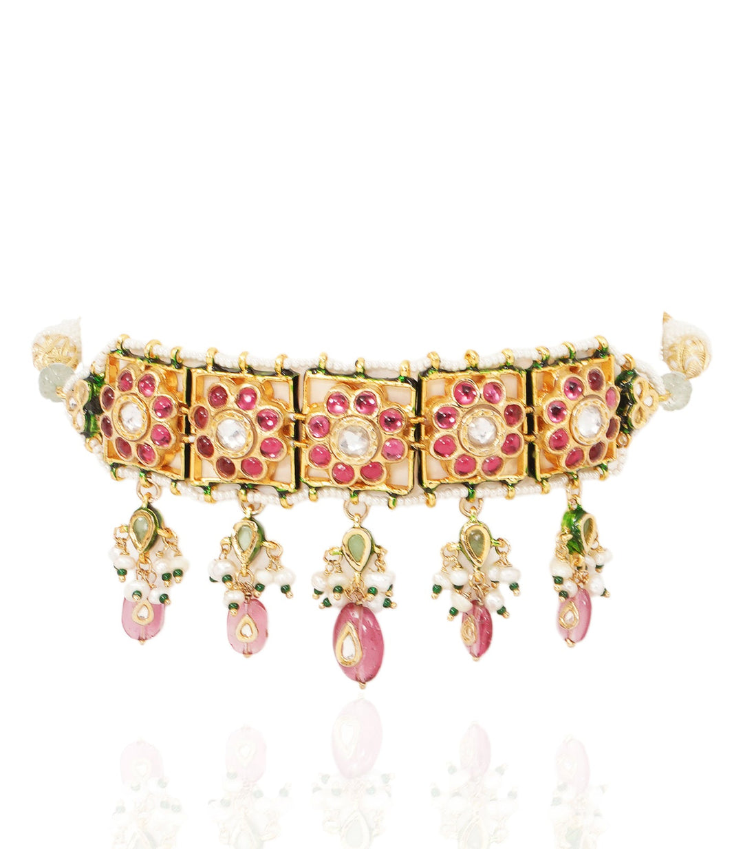 DEVISHA RED KUNDAN CHOKER