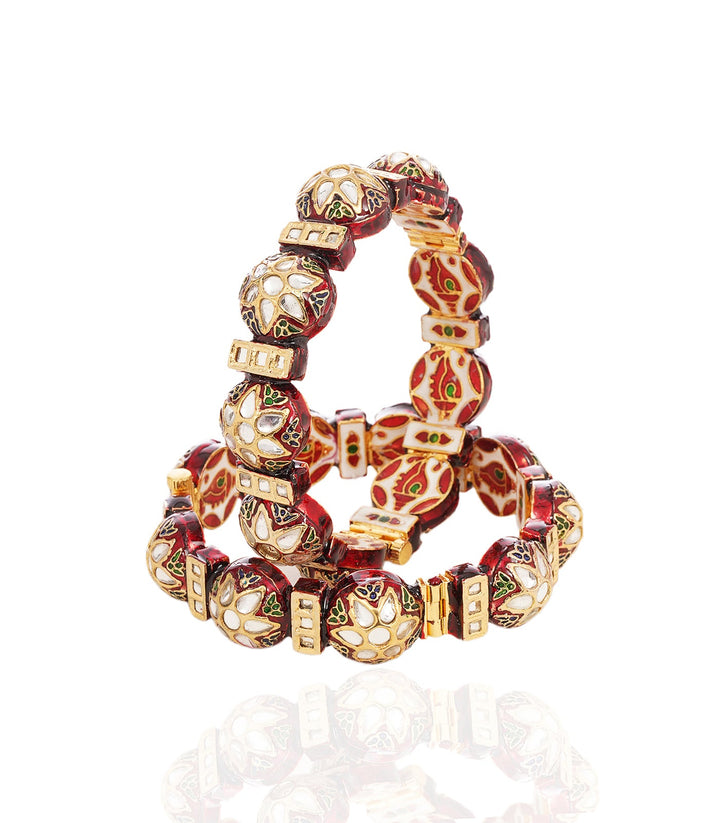 SAMIRAH RED KUNDAN BANGLES