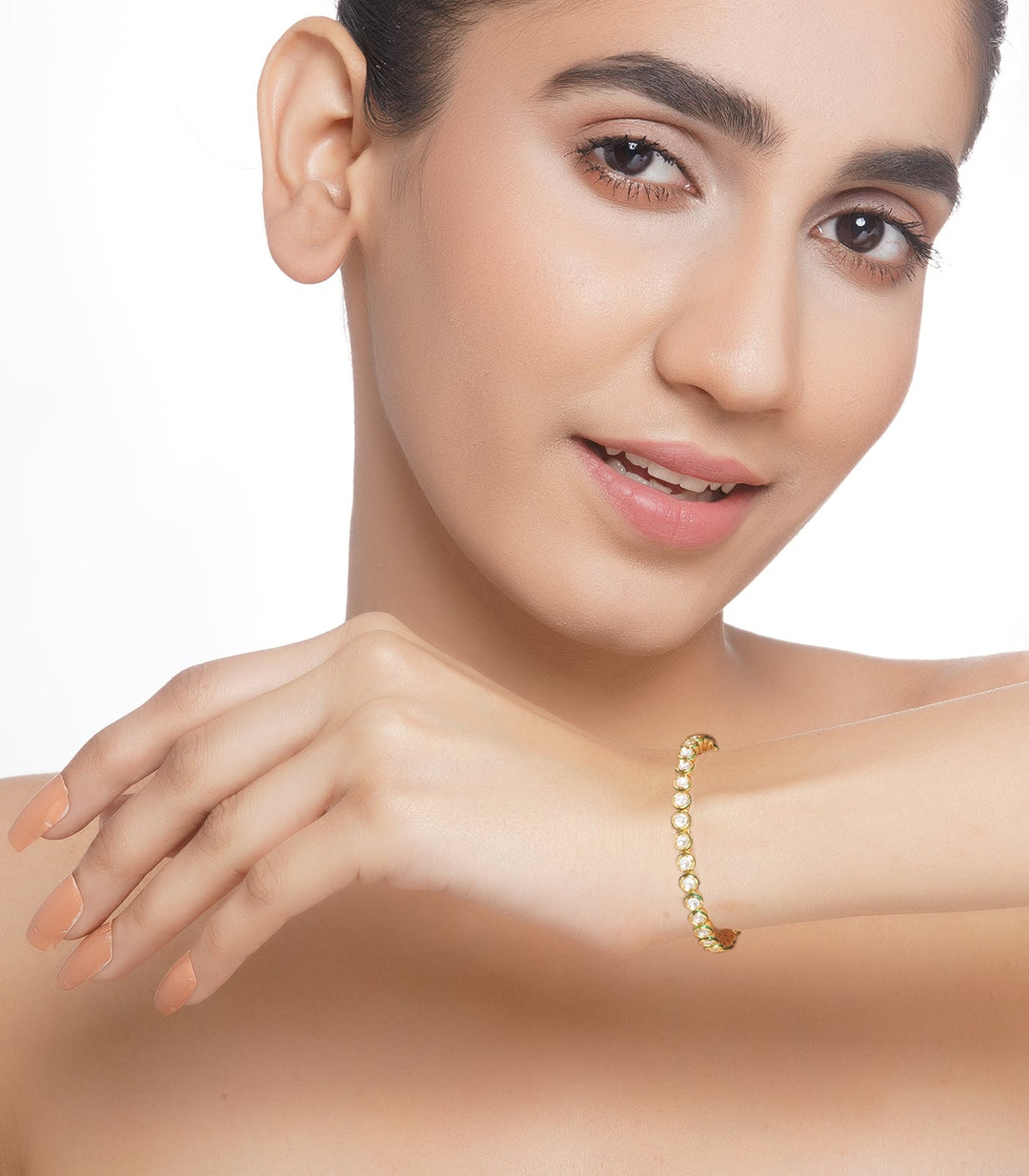 ARADHYA KUNDAN SINGLE LINE BANGLE