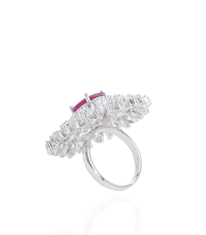 EVELYN RUBY ZIRCON RING