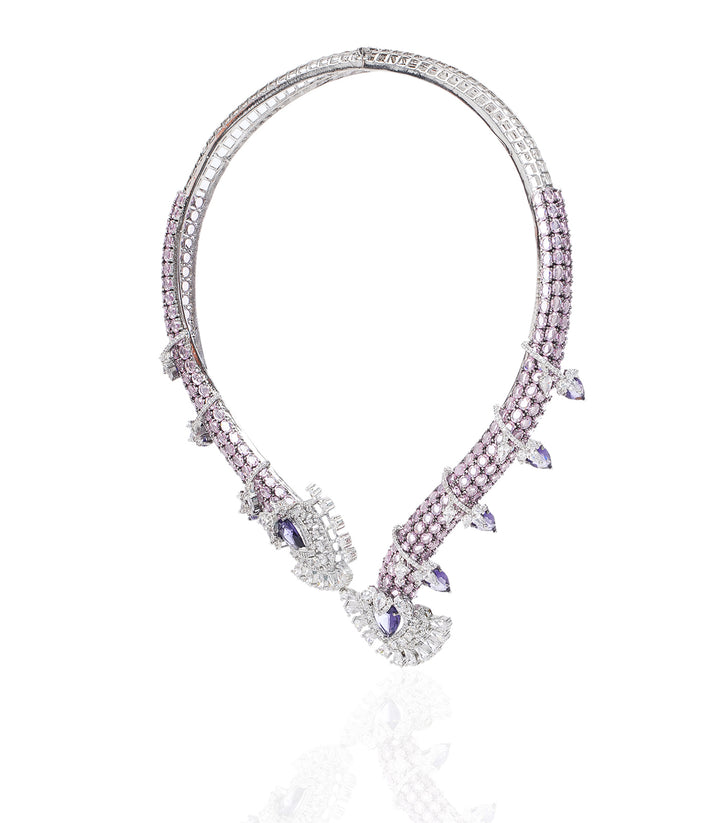 MARIA PURPLE ZIRCON NECKLACE SET