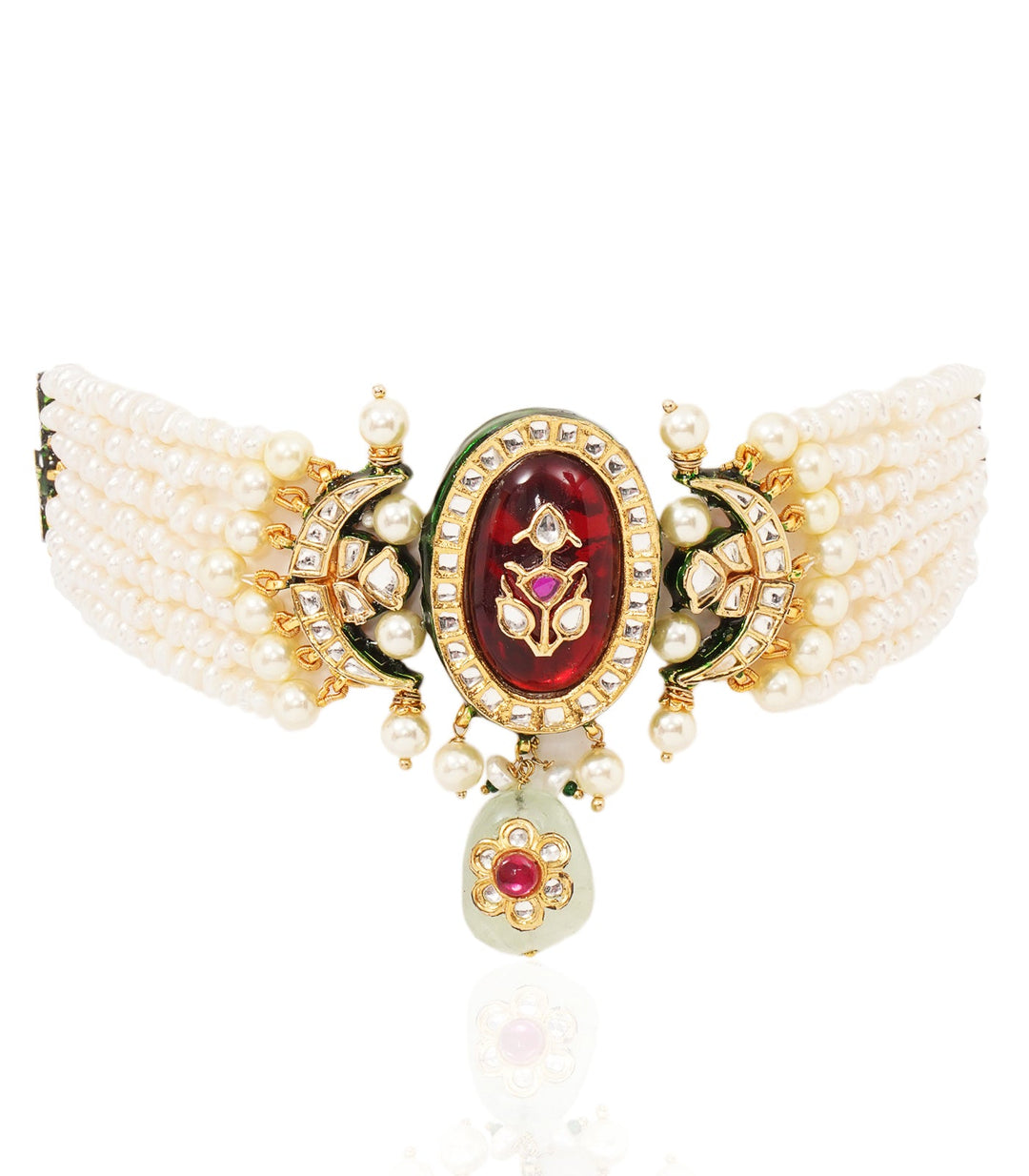 INDALI RED KUNDAN CHOKER