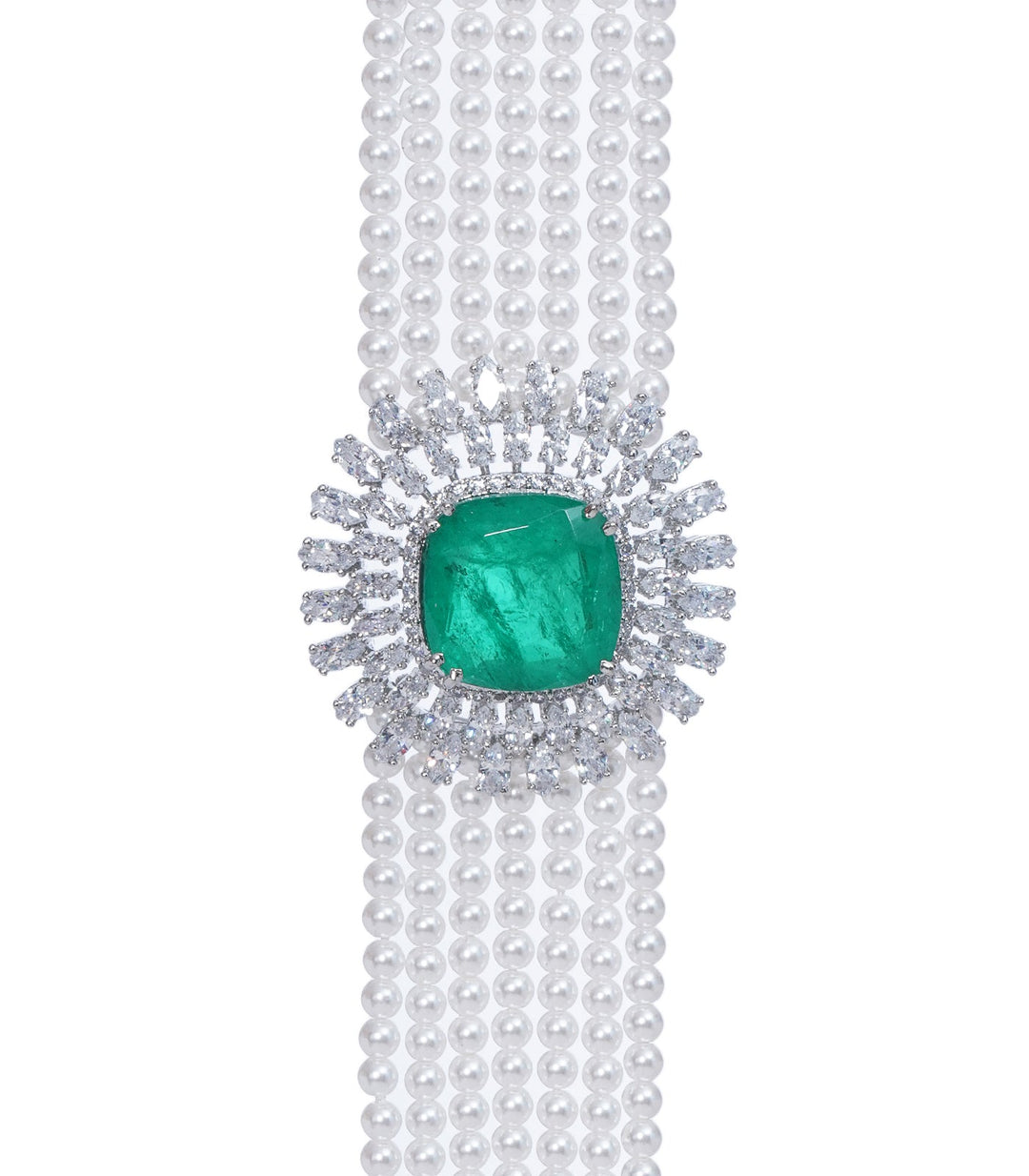 SNEH  GREEN ZIRCON CHOKER