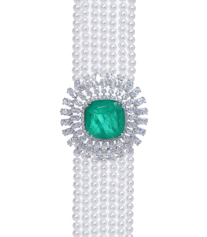 SNEH  GREEN ZIRCON CHOKER