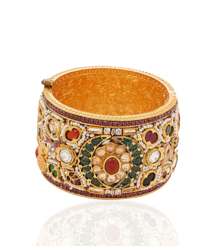 MAYURAKSHI NAVRATAN KUNDAN BANGLES