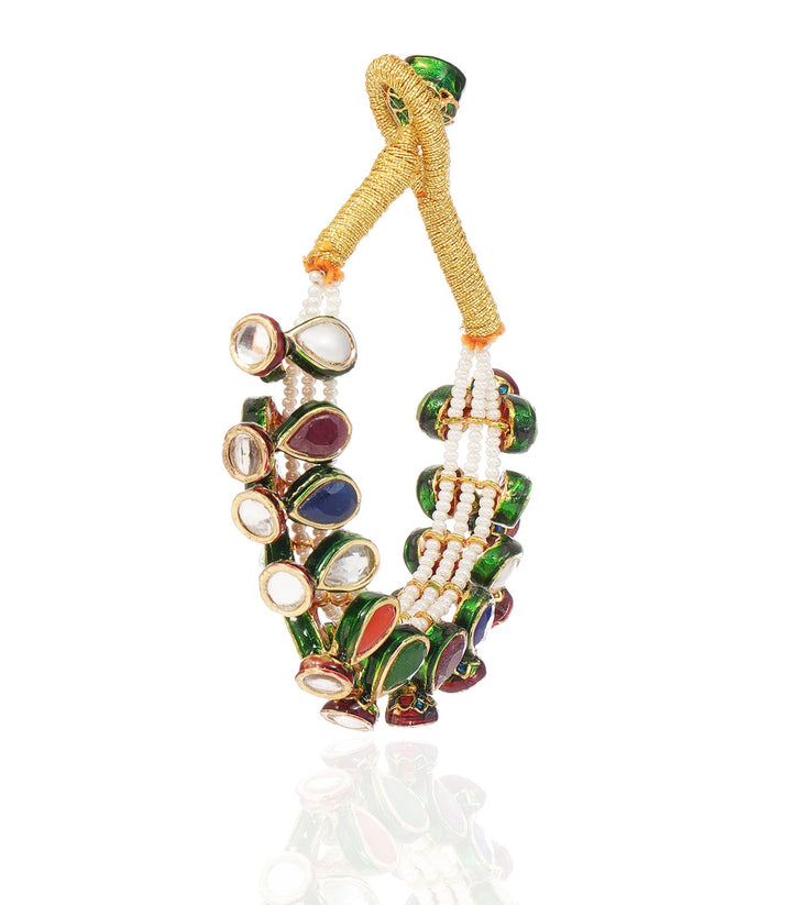 AANCHAL NAVRATAN KUNDAN BRACELET