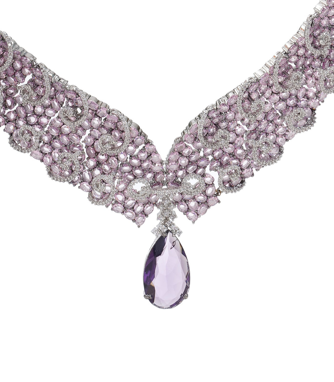 DIANA PURPLE ZIRCON NECKLACE SET