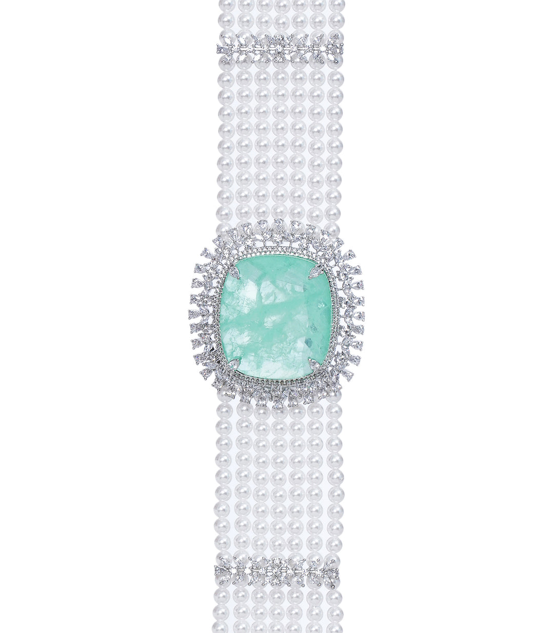 AIMEE MINT ZIRCON CHOKER