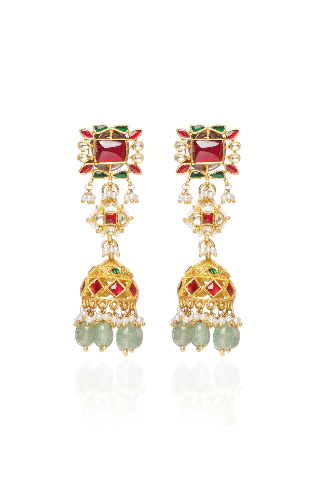 Mawya Red & Green Choker Set