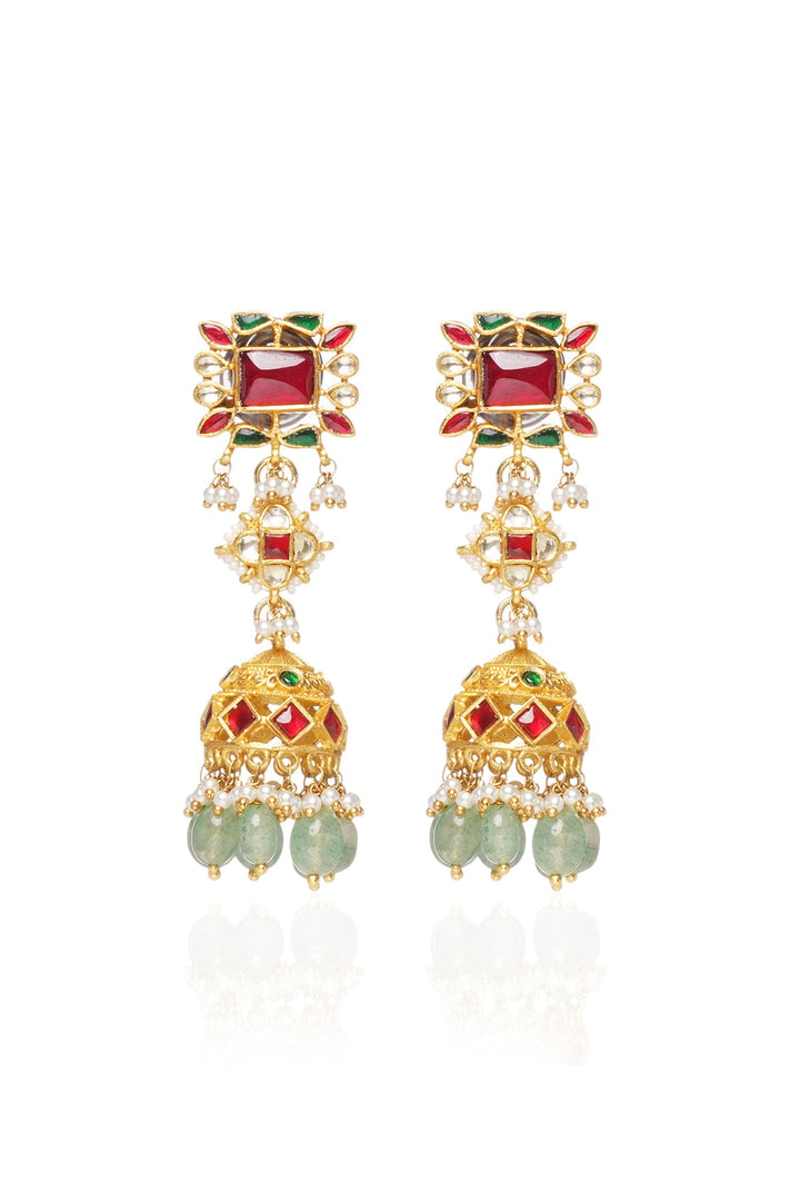 Mawya Red & Green Choker Set