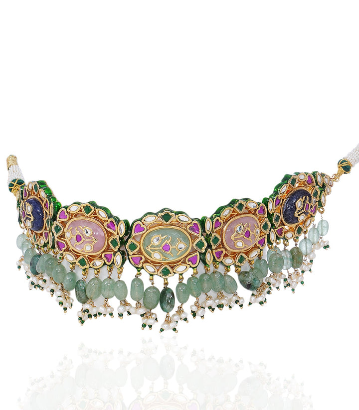 ZEBA NAVRATAN KUNDAN CHOKER