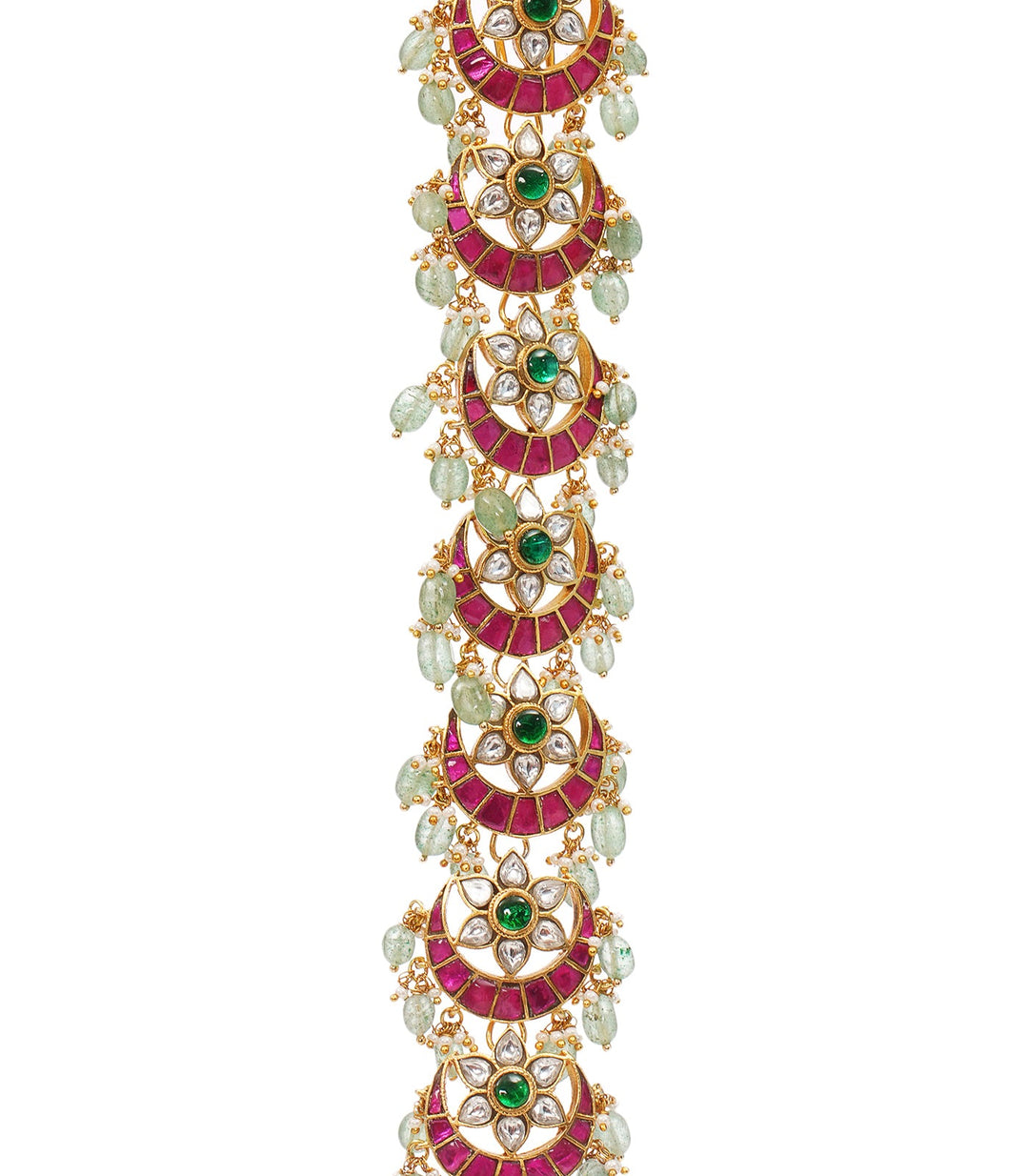 CHAHAK KUNDAN RED & GREEN CHOTI