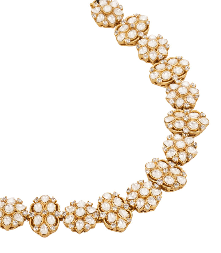 APARNA GOLD PLATED POLKI SHEESH PECH
