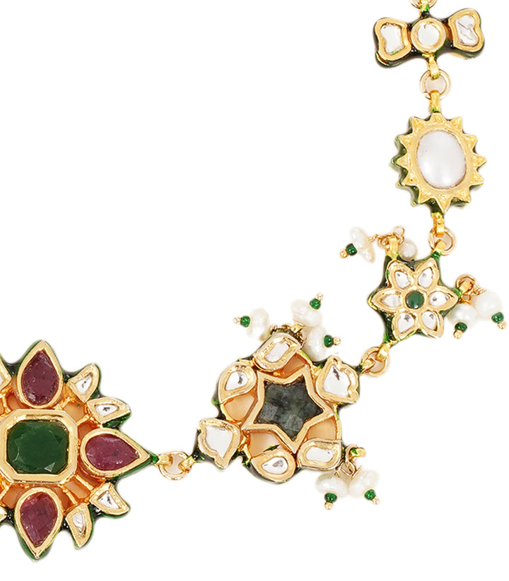 SANVI GREEN KUNDAN CHOKER