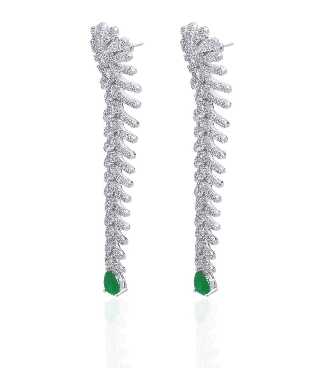 PRISHA GREEN ZIRCON ZIRCON EARRING
