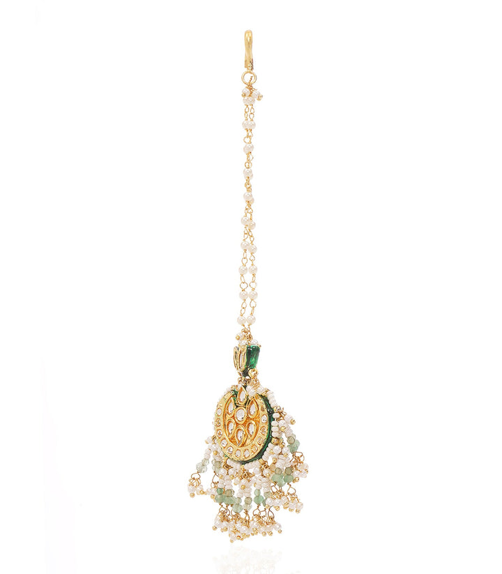 DEVASHREE GREEN KUNDAN TIKA