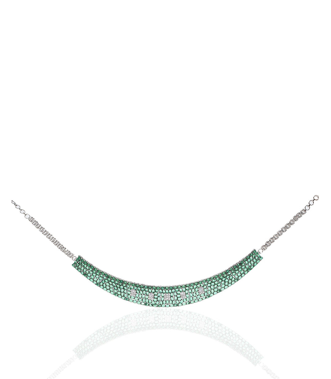 GLORIA GREEN ZIRCON NECKLACE SET