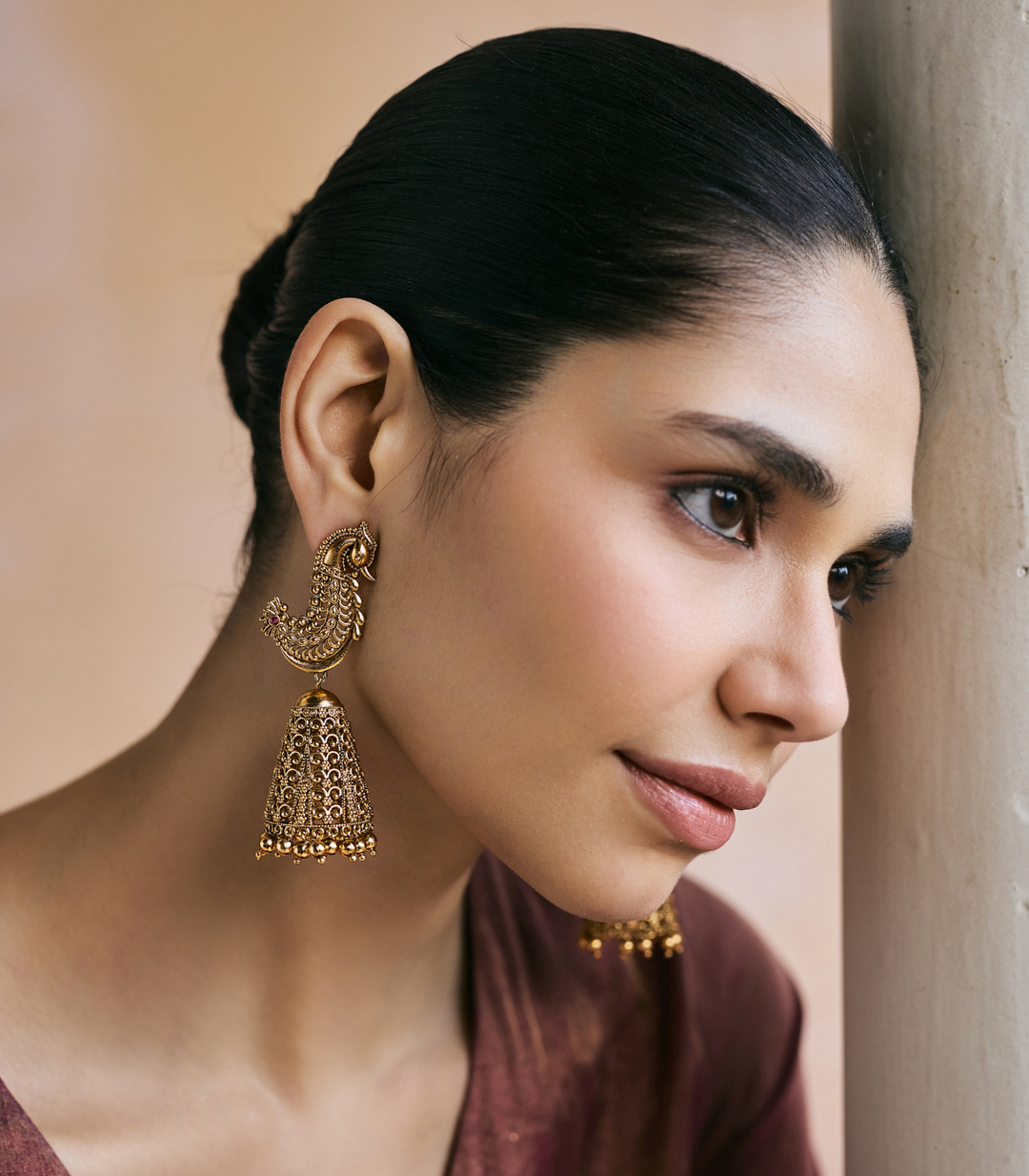 JEEVIKA GOLD PLATED JHUMKA