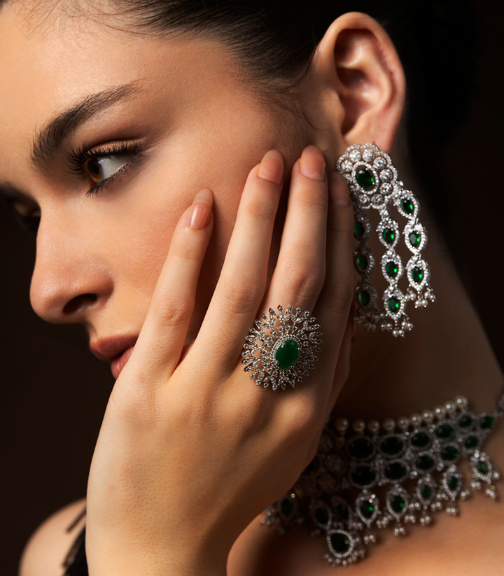 EVELYN RUBY ZIRCON RING