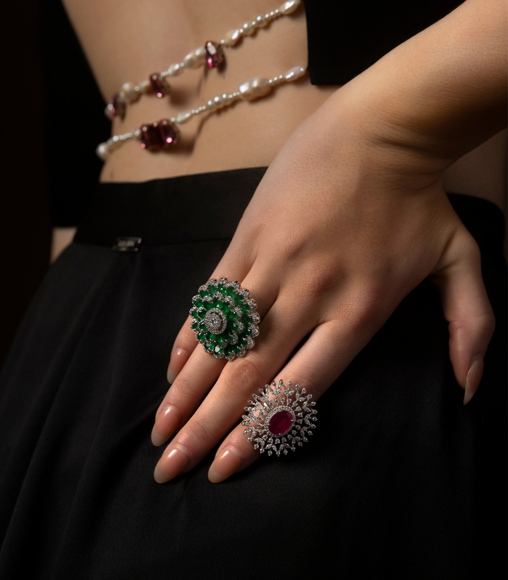 EVELYN GREEN ZIRCON RING