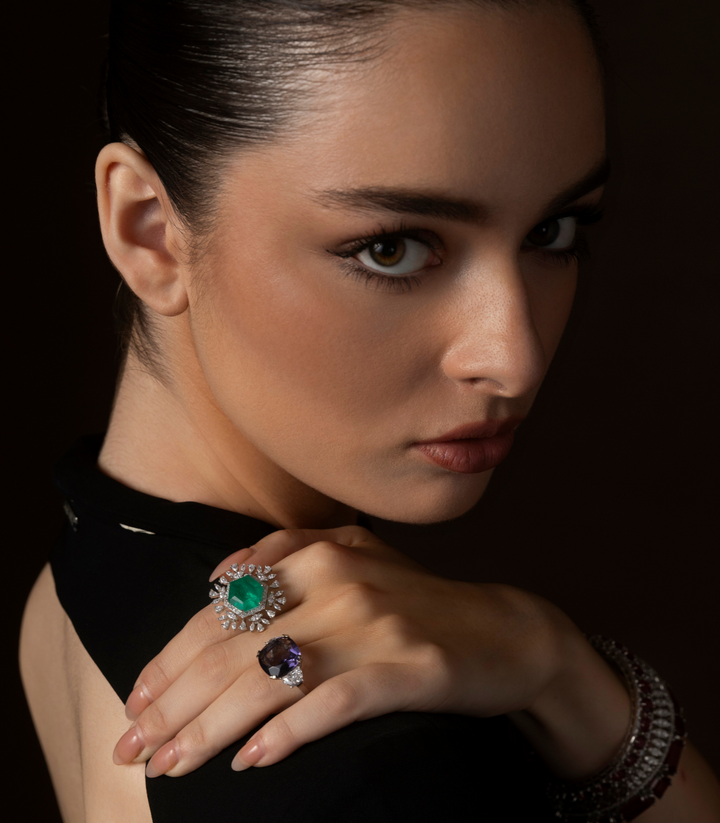 SOPHIA GREEN ZIRCON RING