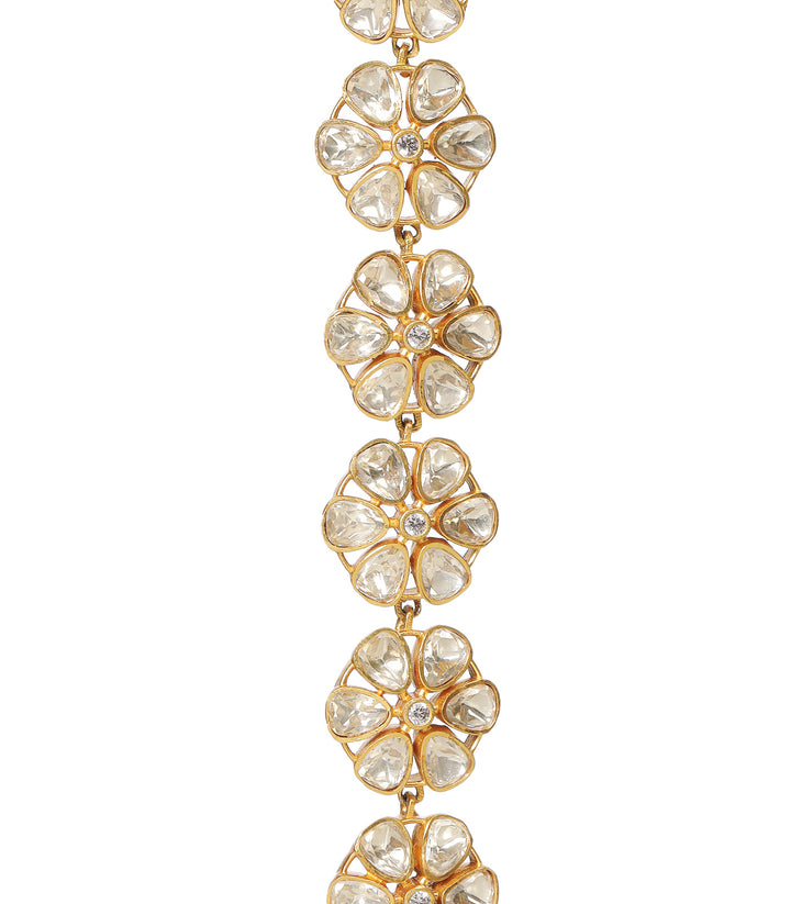 GAURIKA GOLD PLATED MOISSANITE NECKLACE