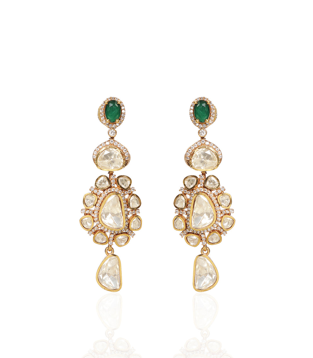 ASHA GREEN MOISSANITE NECKLACE SET