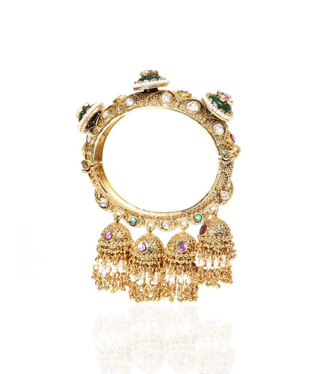 NEHA GREEN KUNDAN BANGLES
