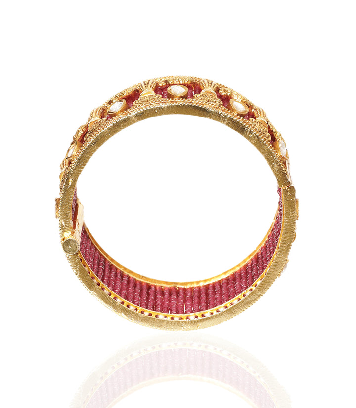 SHIVANYA GREEN POLKI BANGLE