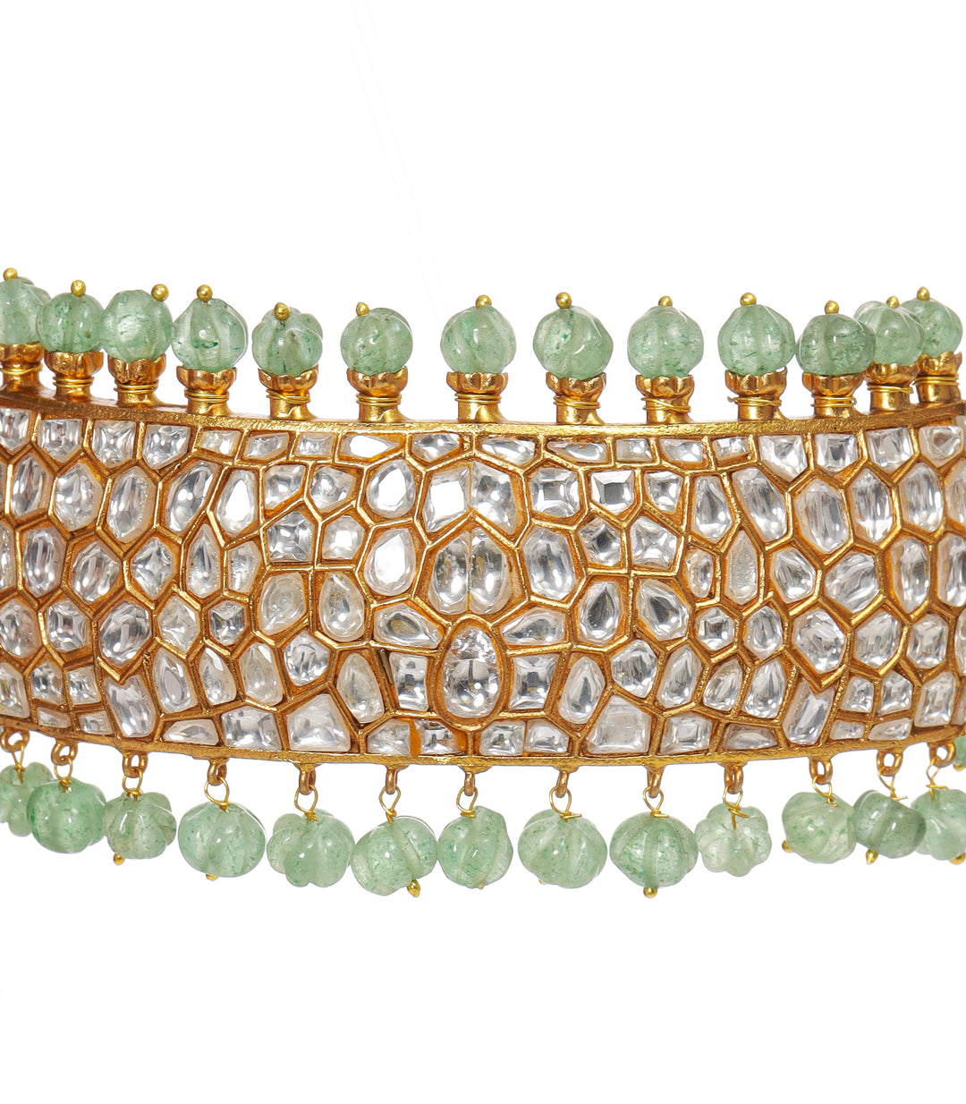 VANI GREEN KUNDAN CHOKER SET