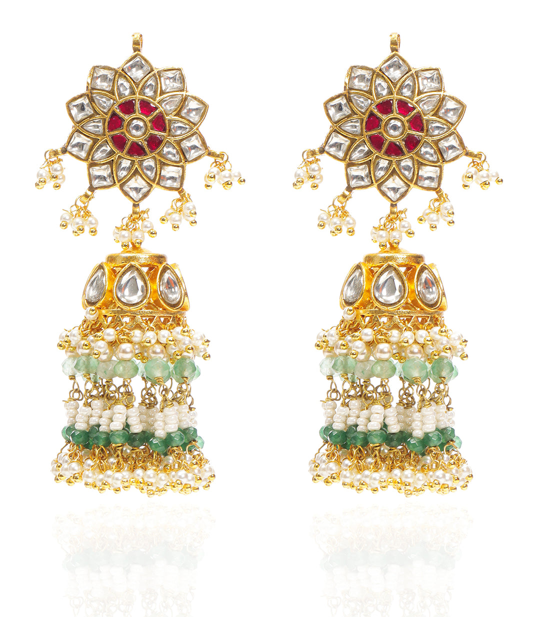 MAIYA RED KUNDAN NECKLACE SET