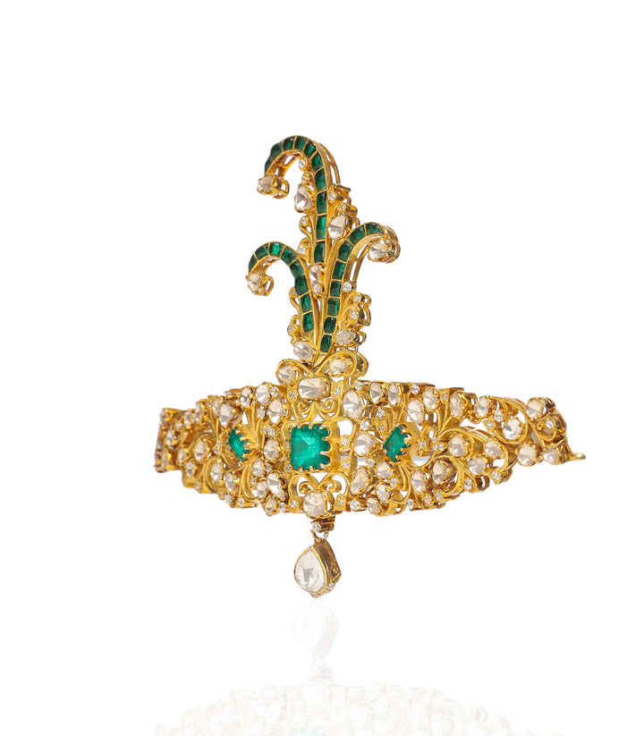 MITALI GREEN MOISSANITE KALGI