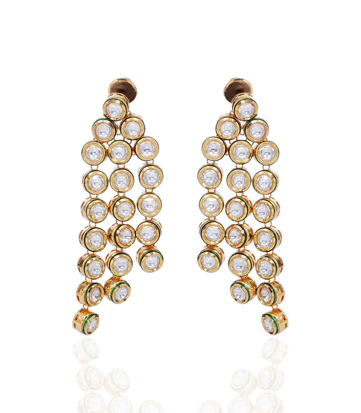 UPADHRITI GOLD PLATED KUNDAN LONG NECKLACE