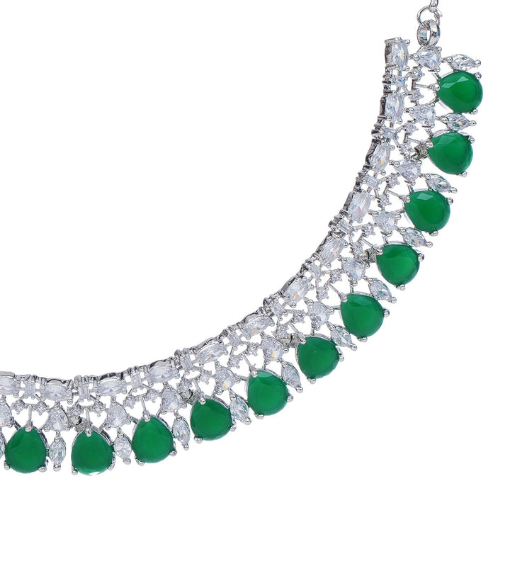 STELLA GREEN ZIRCON NECKLACE SET