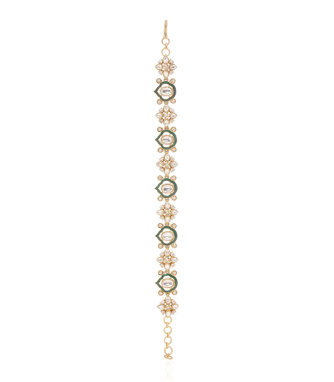 BHAWNA GREEN POLKI BRACELET
