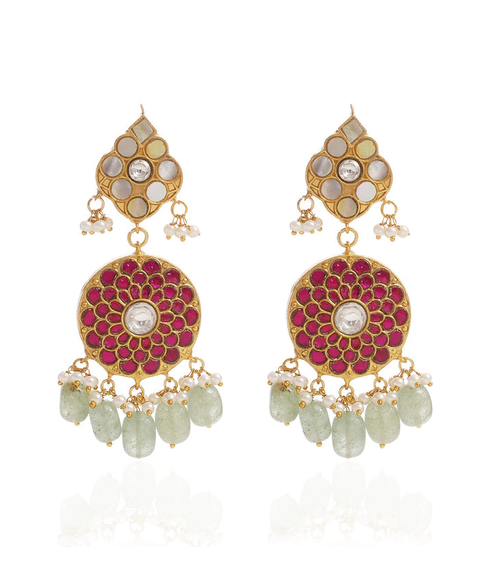 AMAYA RED & GREEN KUNDAN CHOKER
