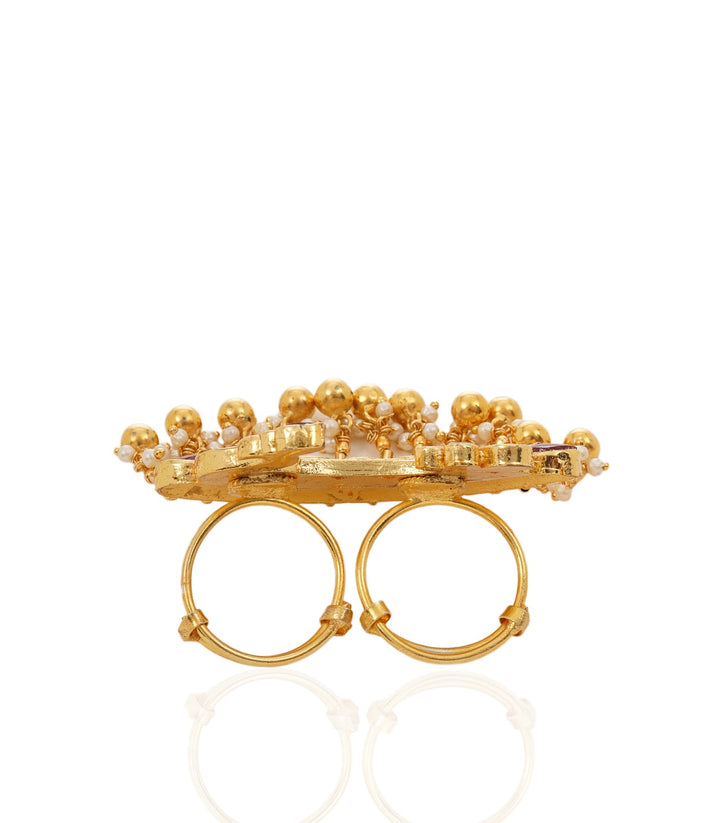 ANAHIRA RED MOTHERT OF PEARL RING