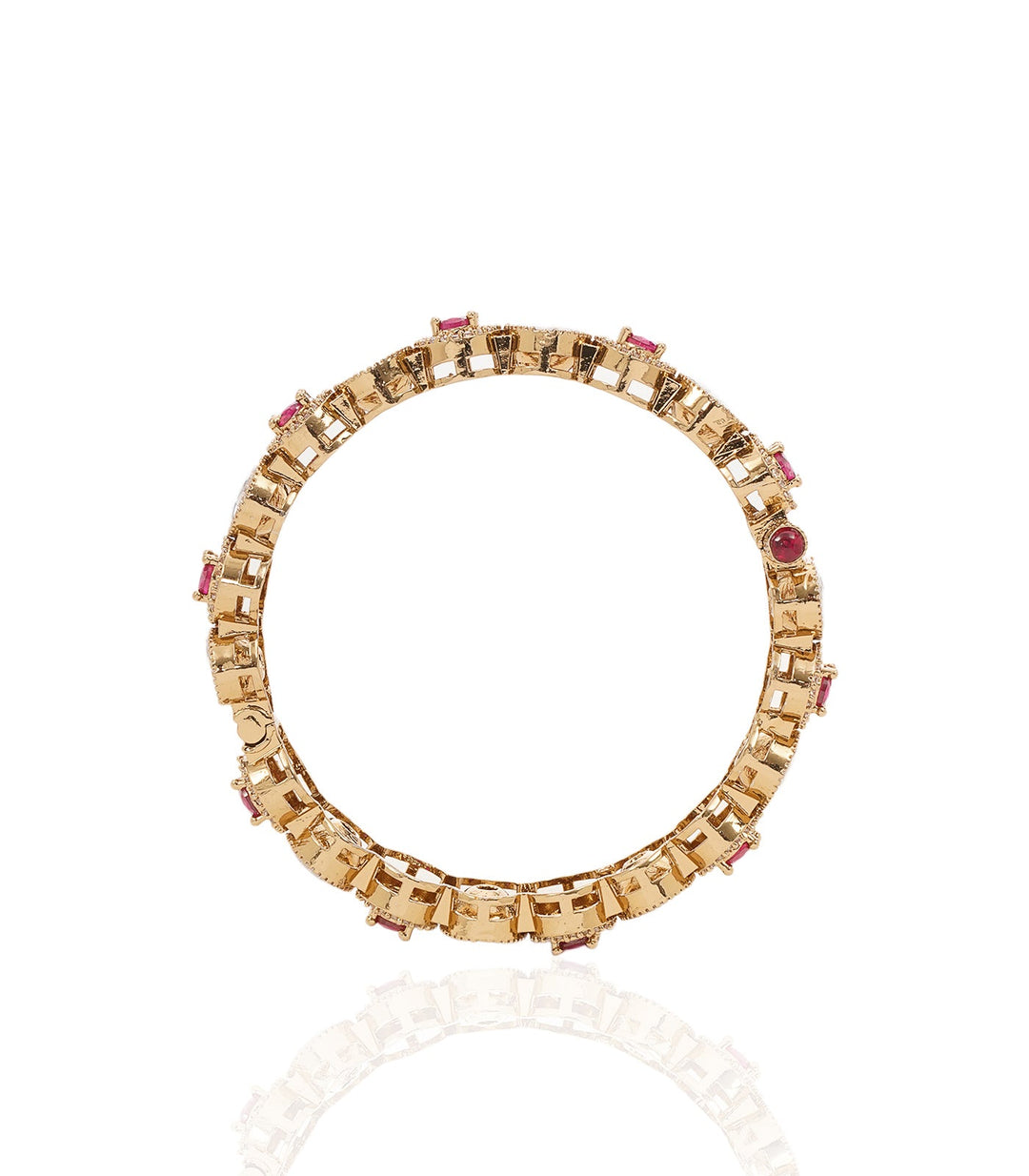 RIYA RED POLKI BANGLES