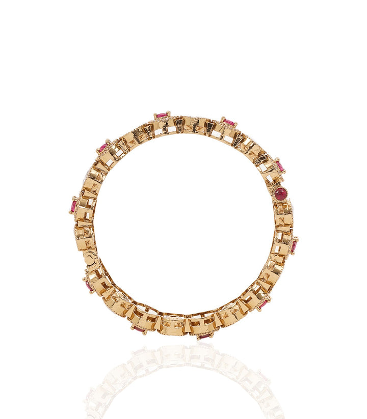 RIYA RED POLKI BANGLES