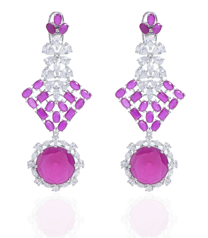 RUHI RUBY ZIRCON NECKLACE SET