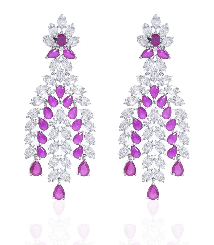 RHEA RUBY ZIRCON NECKLACE SET