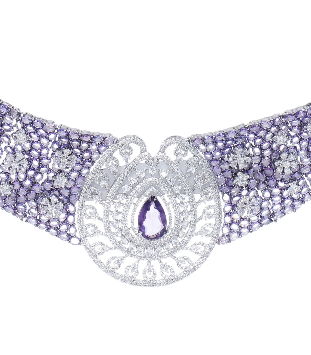 HAZEL PURPLE ZIRCON NECKLACE SET