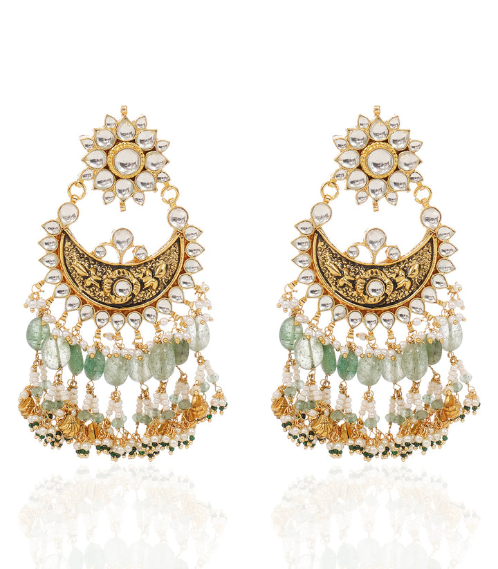 AGASTYA GREEN KUNDAN NECKLACE SET