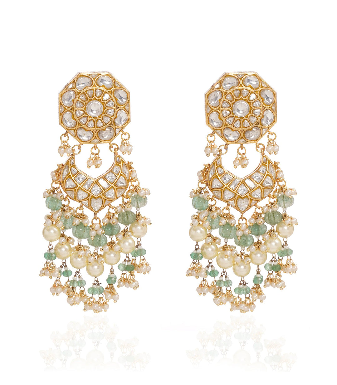 AAYRA GREEN KUNDAN NECKLACE SET