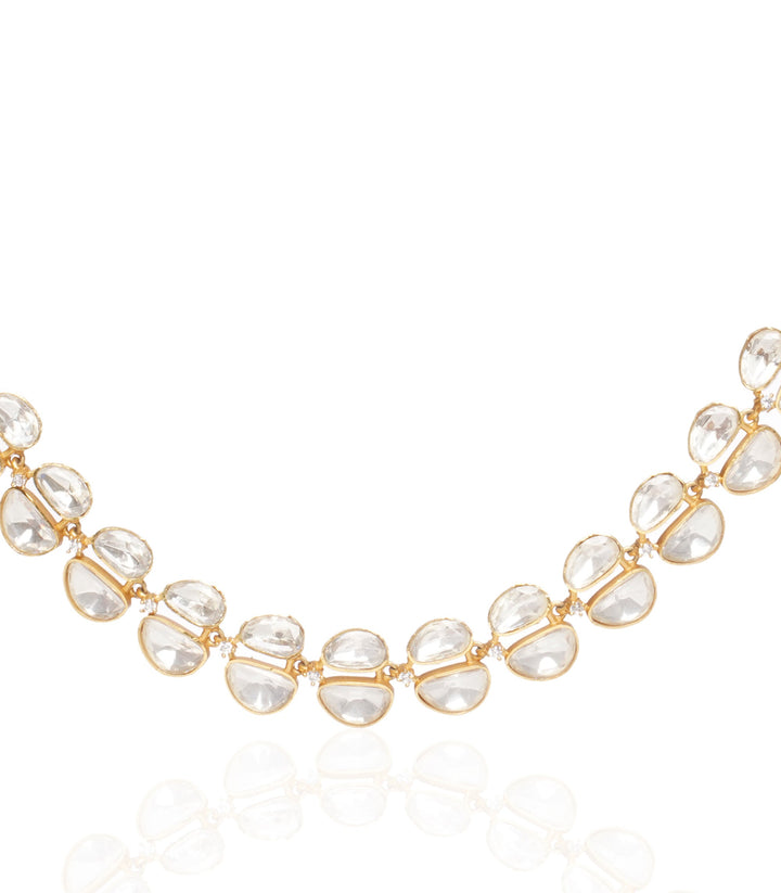 Karalika Moissanite Single Line Necklace Set