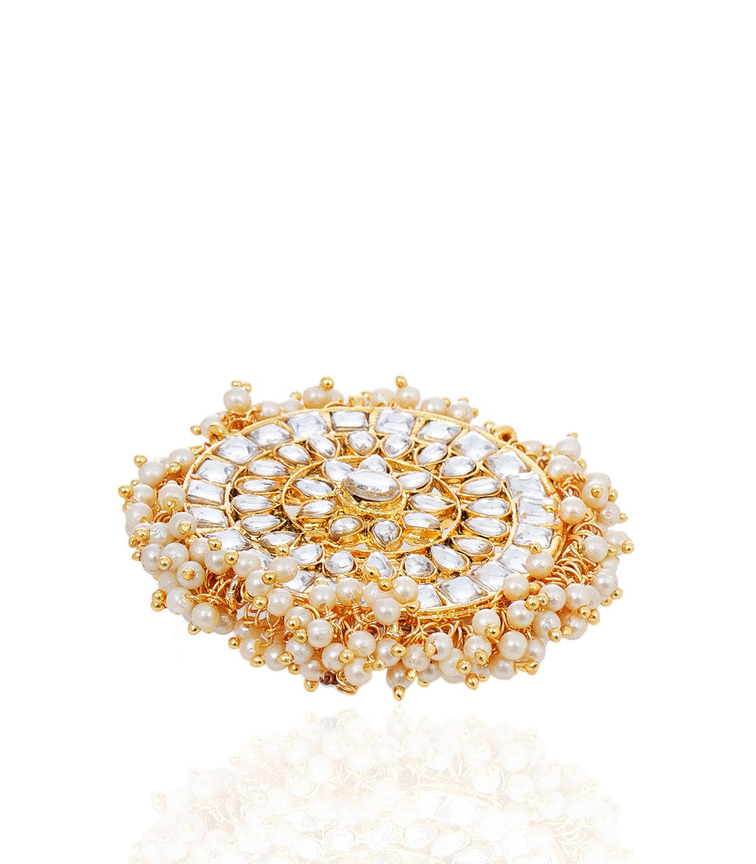 ZAINA WHITE KUNDAN RING